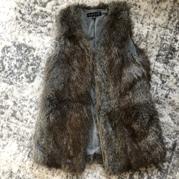 Revue Jackets & Blazers - Revue Faux Fur Vest